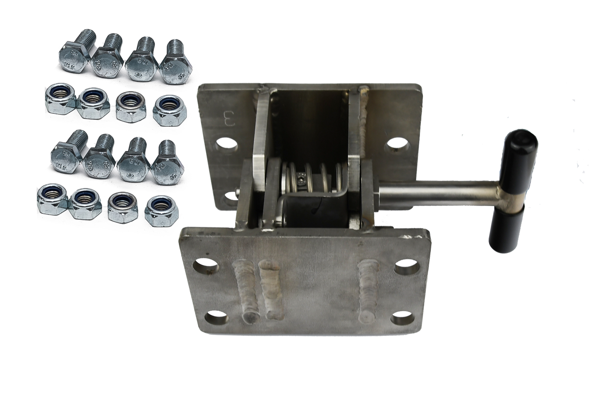 Hochklappbare Absenkvorrichtung aus Edelstahl