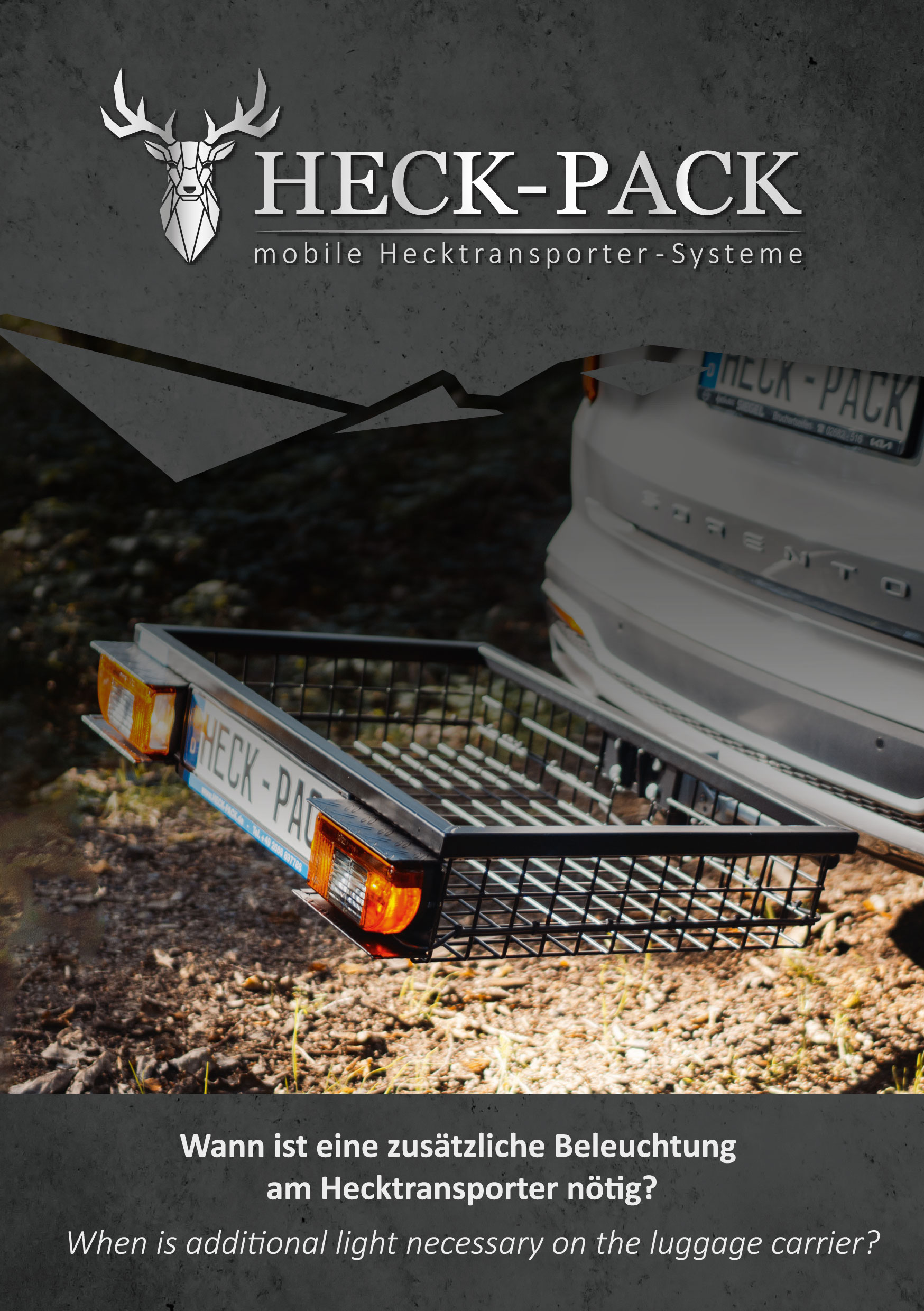 Zusätzliche Beleuchtung am Hecktransporter
