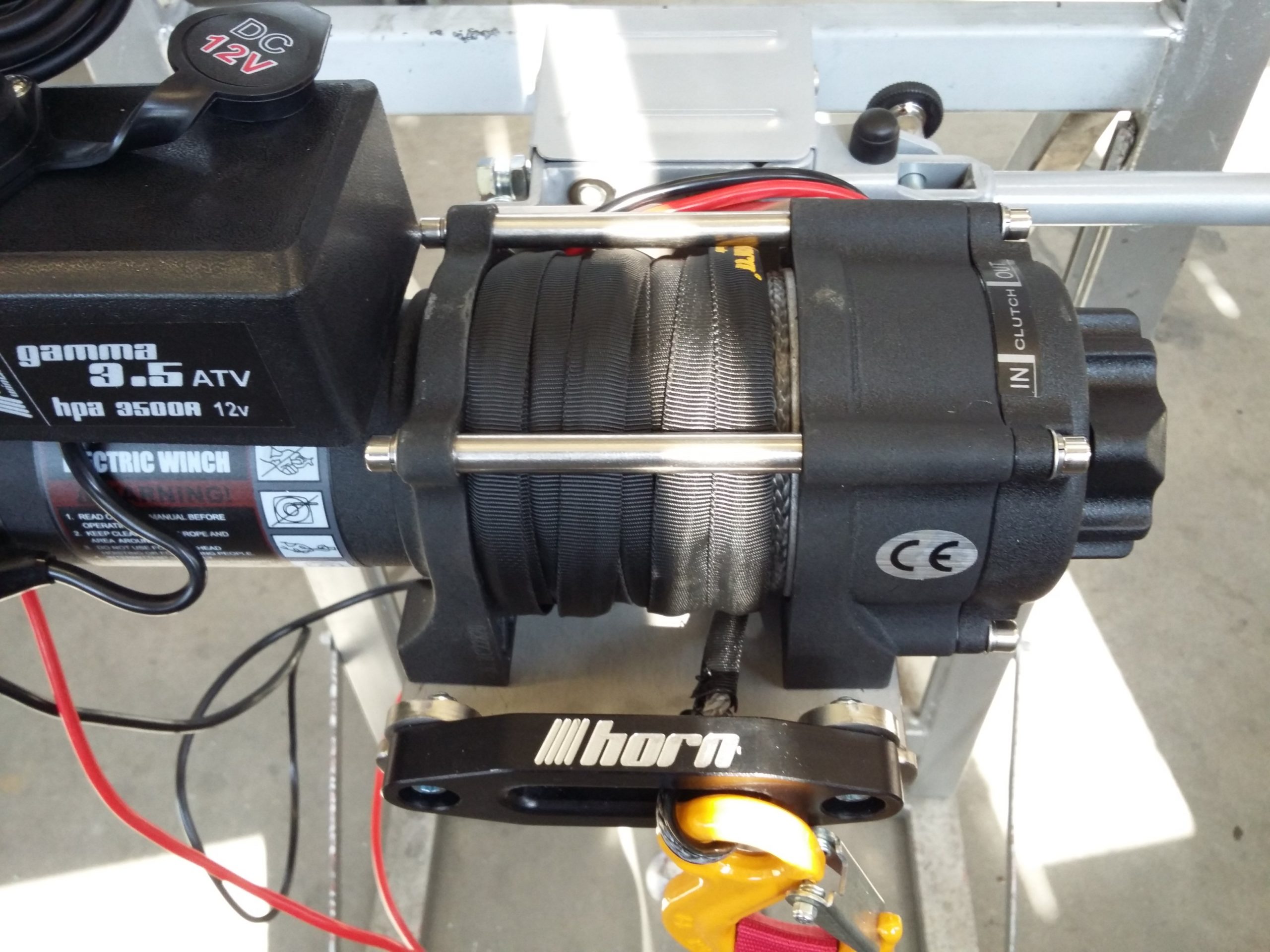 Seilwinde elektrisch Modell 3.5, Edelstahlseil, inkl. Schnellverschluss ohne Zubehör
