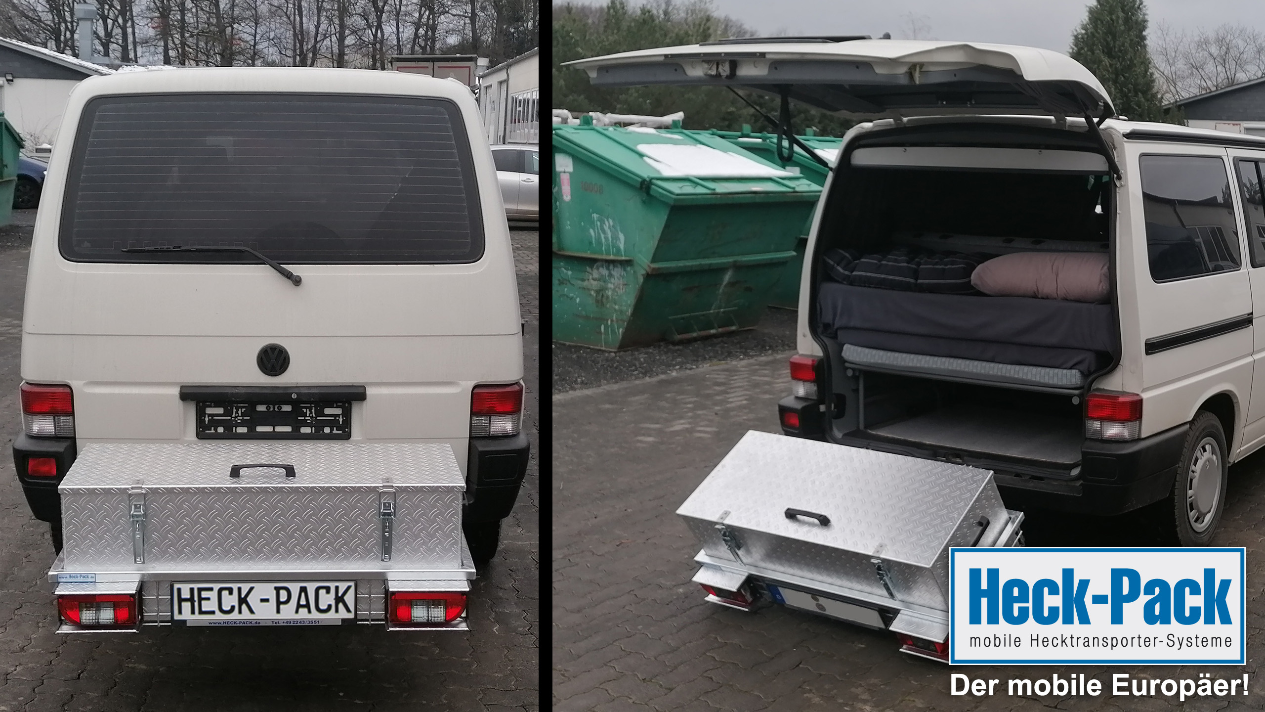 Absenkvorrichtung für Hecktransporter, komplett aus Edelstahl