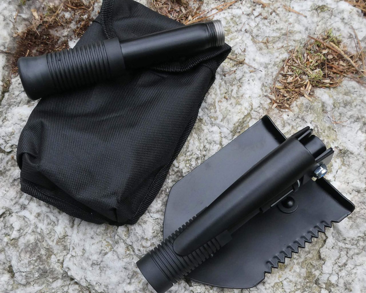 Herbertz CJH Klappspaten, schwarz