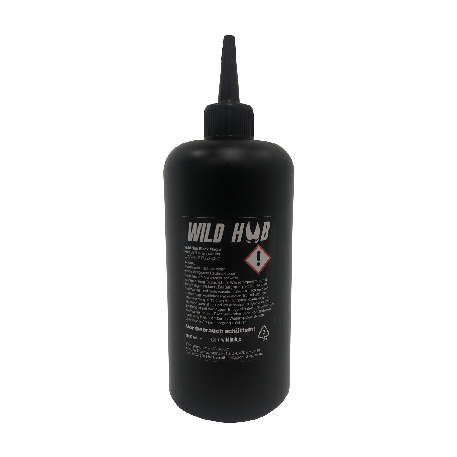 WILD HUB Black Magic Schwarzwild, Rotwild Lockmittel 500ml