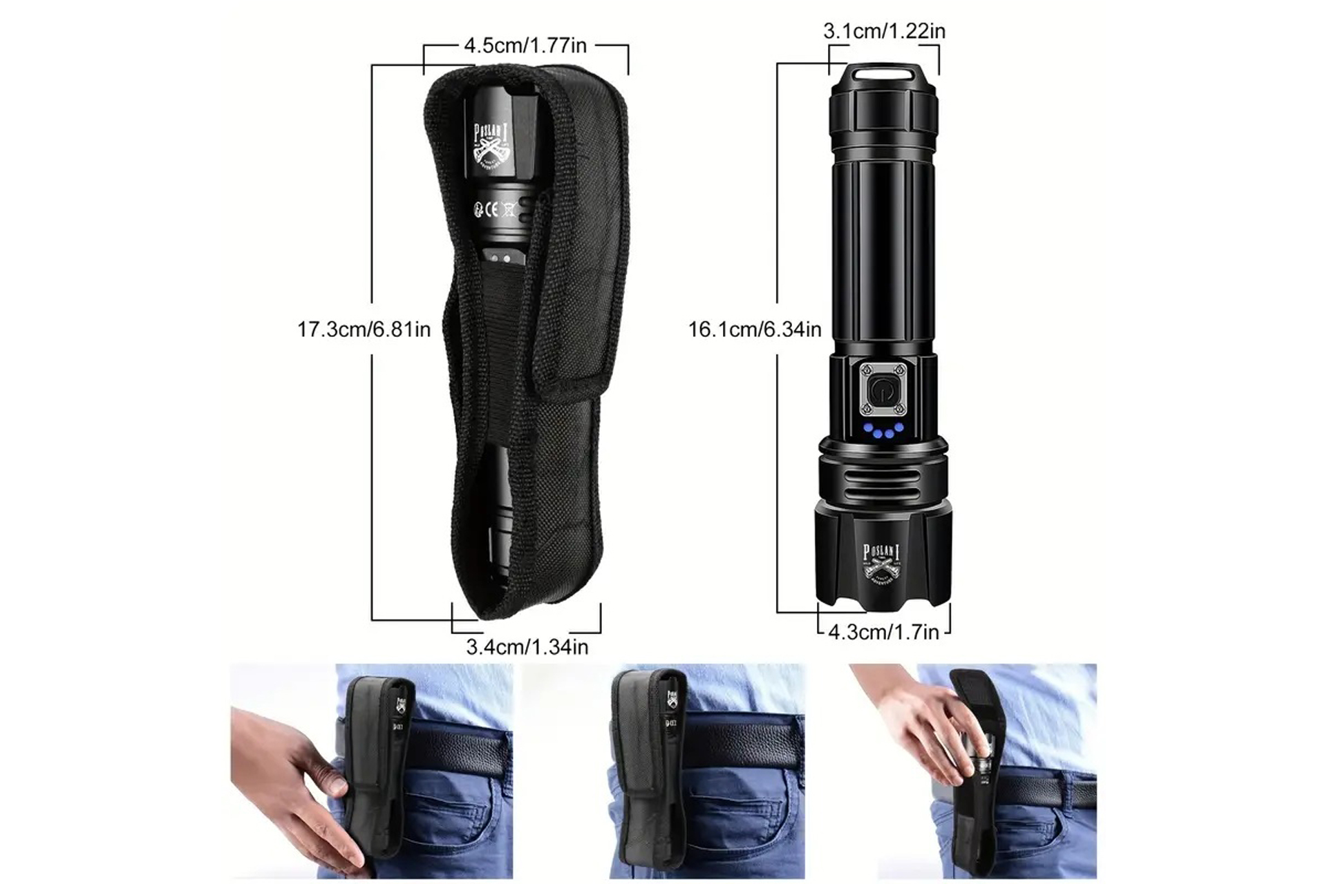 LED Taschenlampe mit XHP70.2 LED Chip