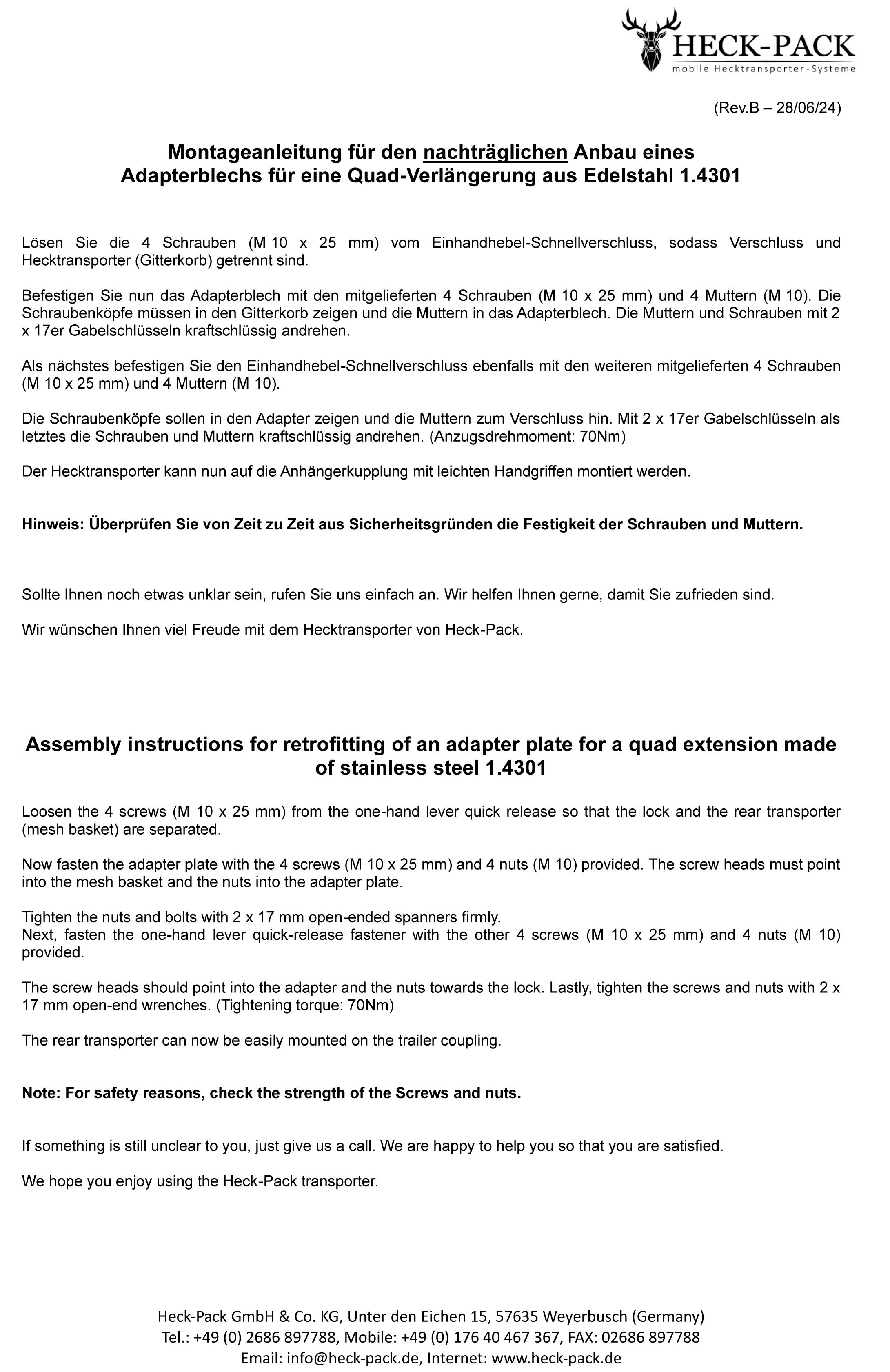 Hochklappvorrichtung