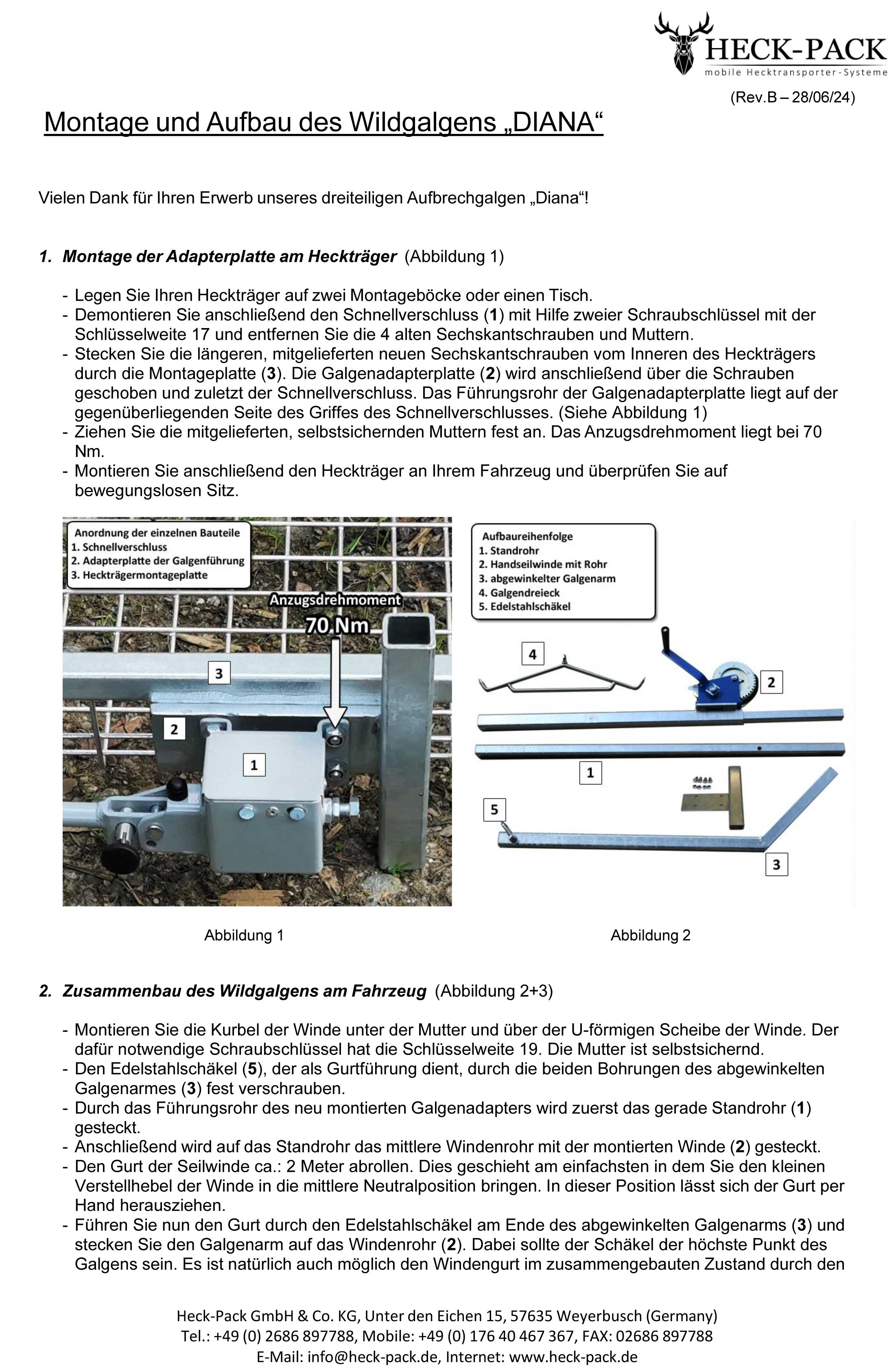 Hochklappvorrichtung