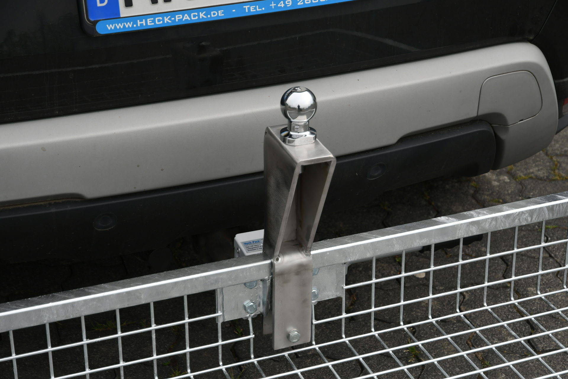 Halterung für Seilwinde, mit Kugelkopf, aufsteckbar, Edelstahl