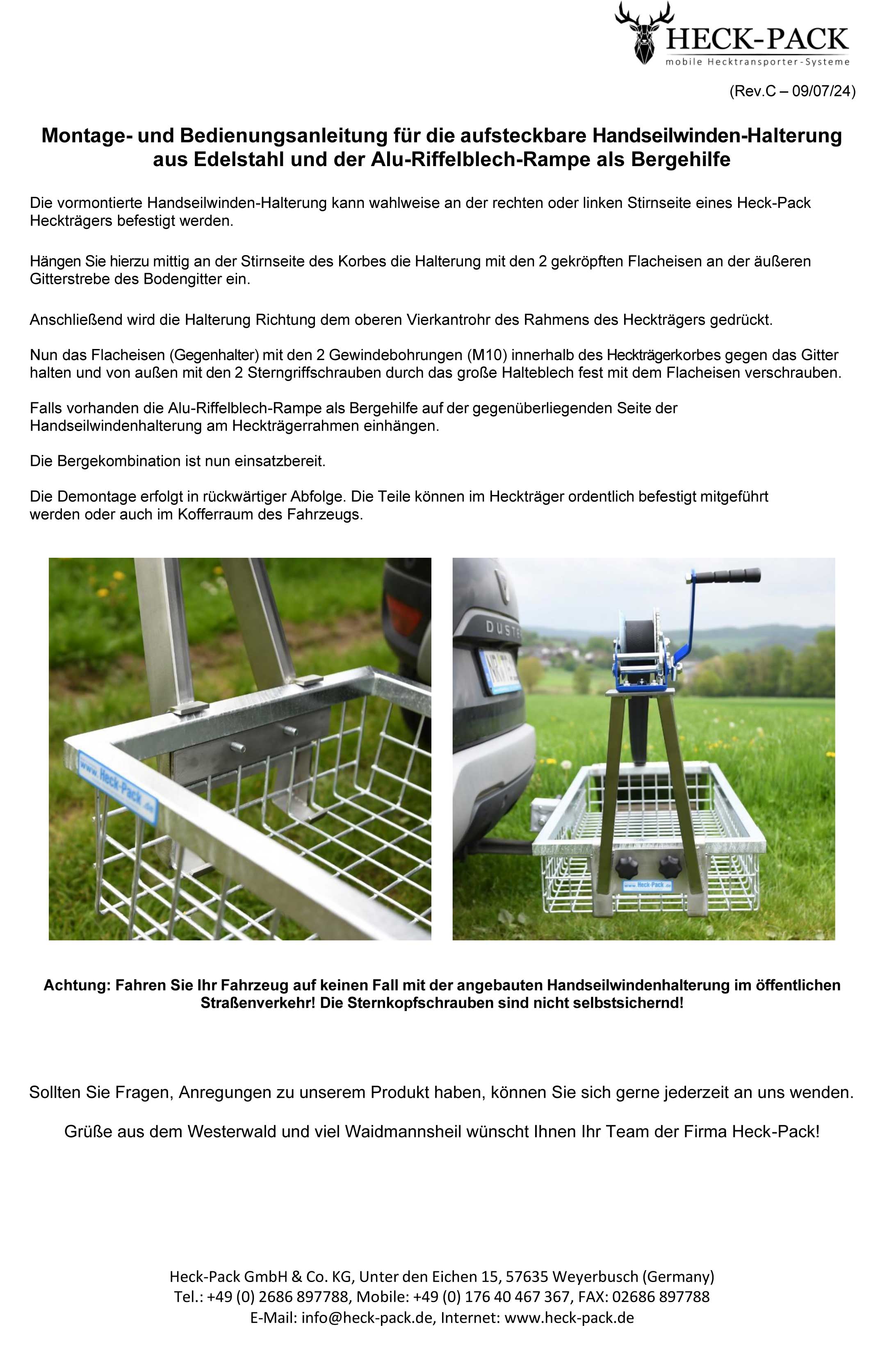 Hochklappvorrichtung