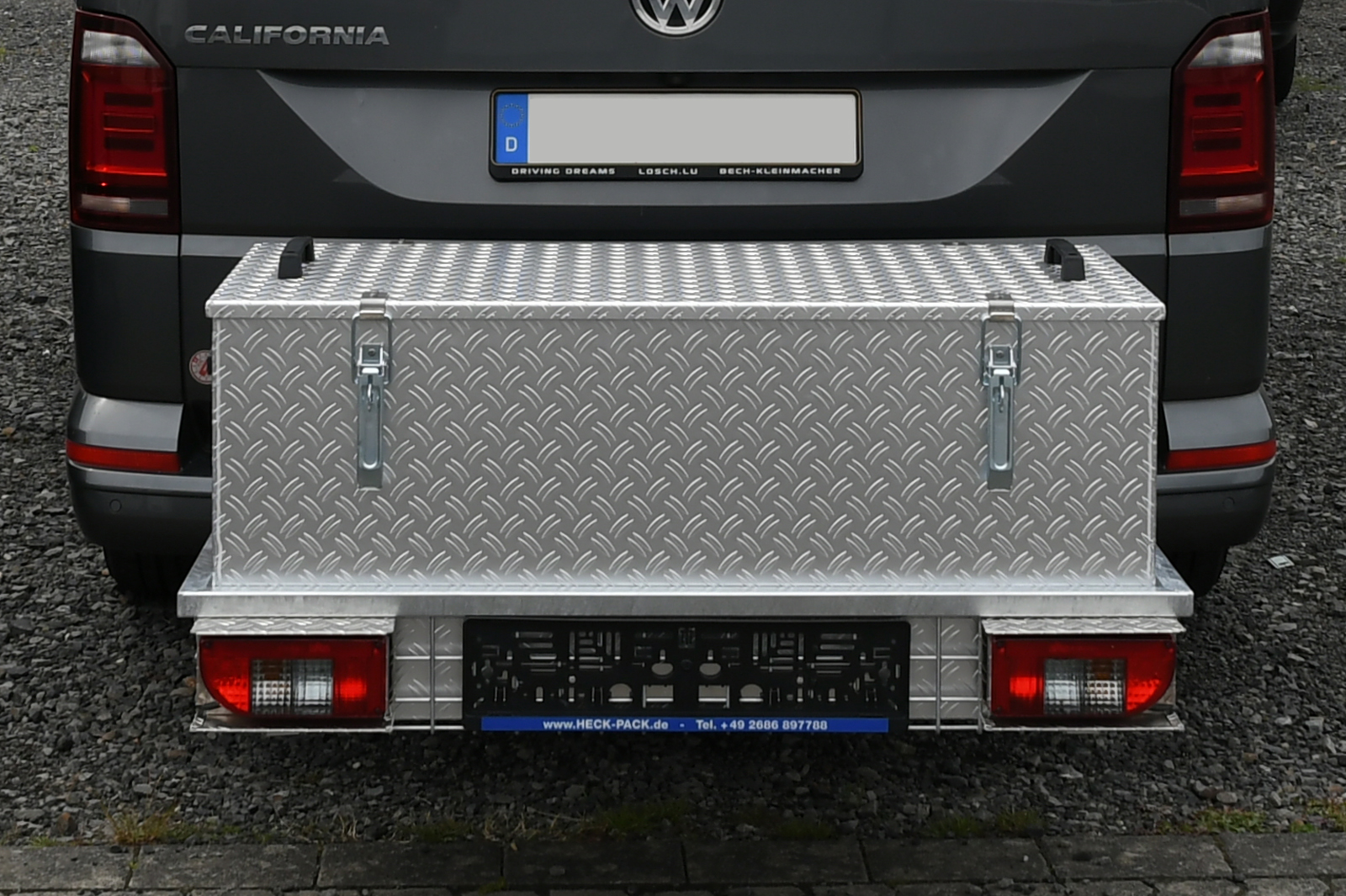 Transportbox aus Alu für Hecktransporter 1000 x 500 mm 