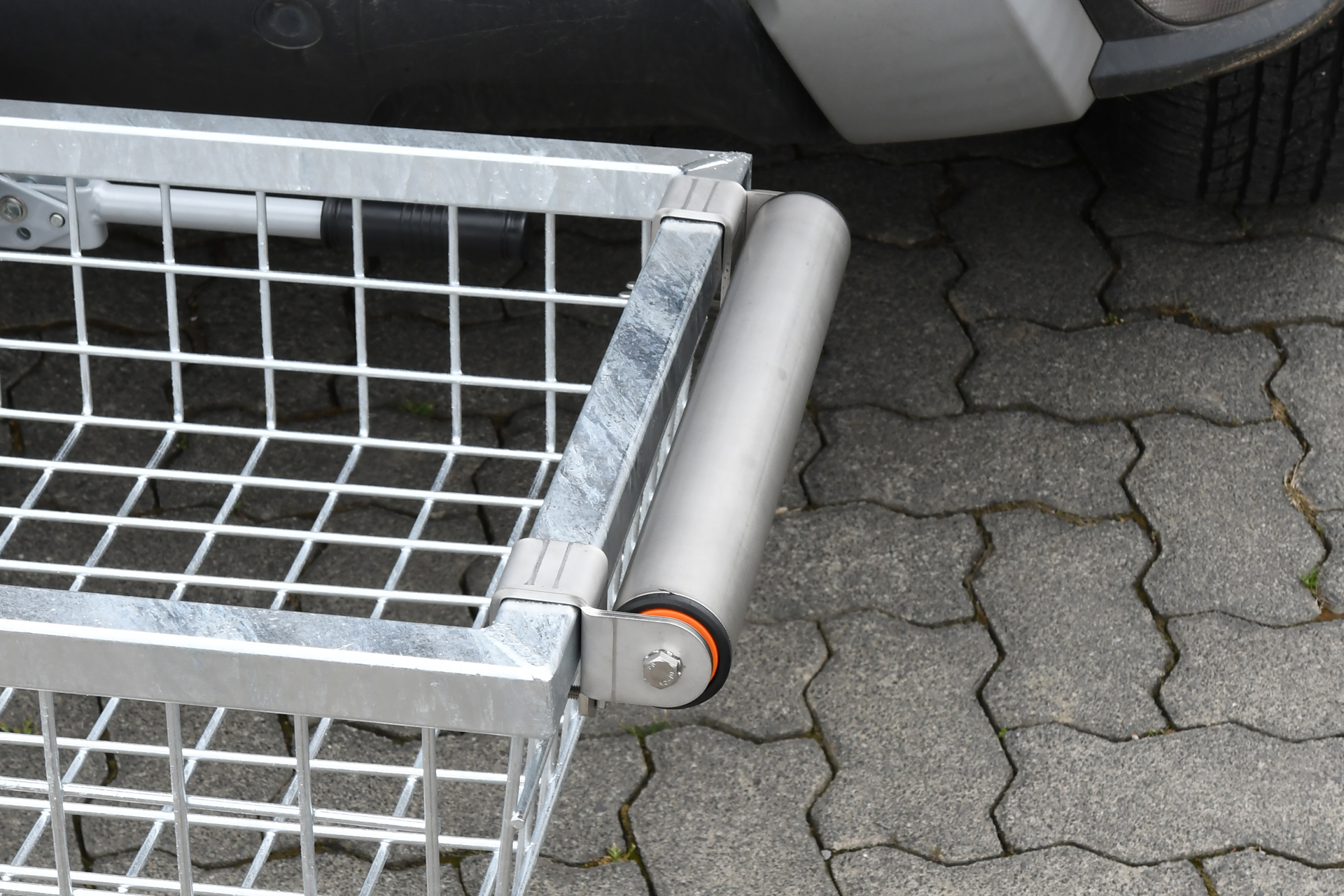 Bergerolle "Seitlich" aus Edelstahl