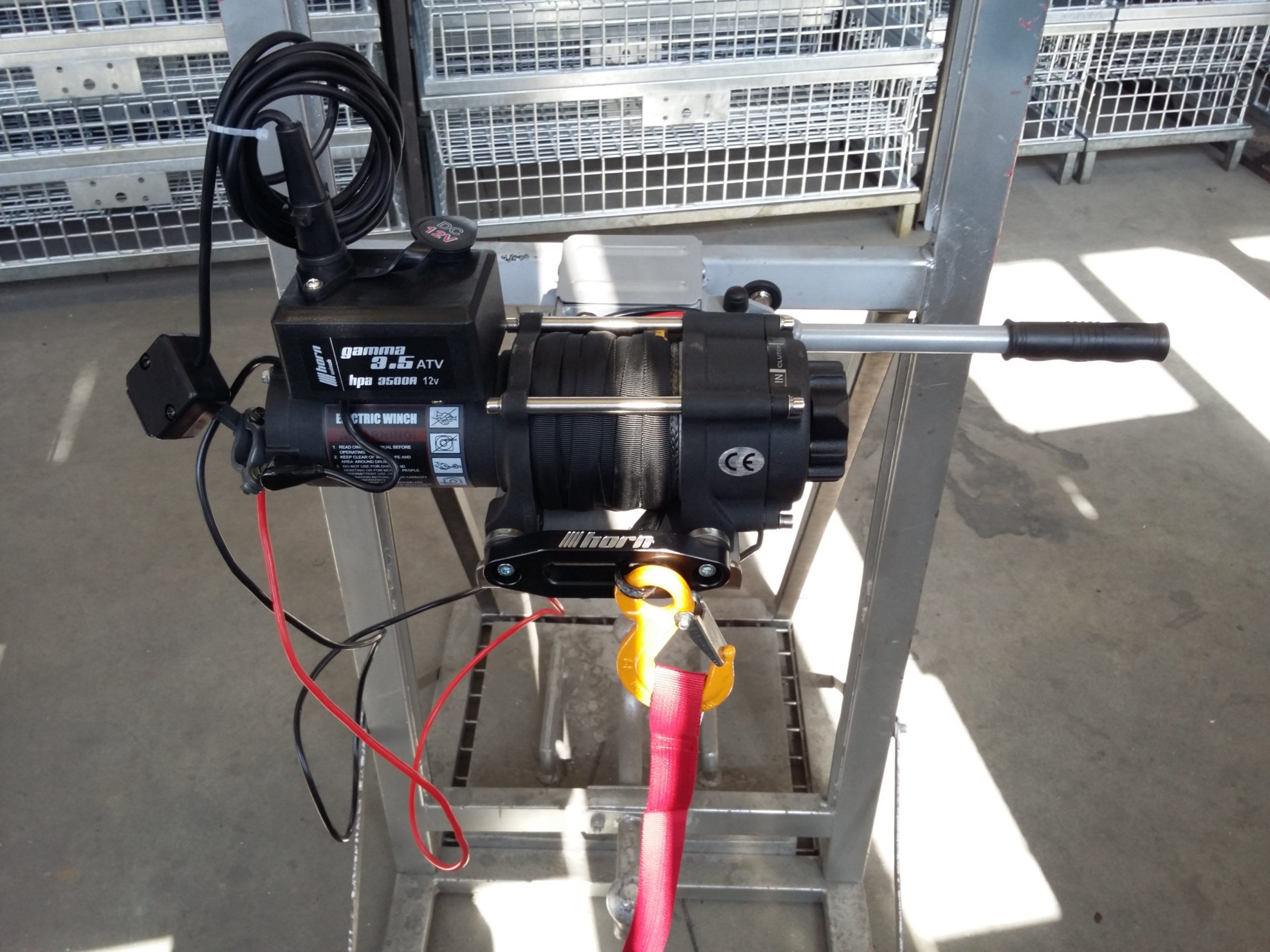 Seilwinde elektrisch Modell 3.5, Edelstahlseil, inkl. Schnellverschluss ohne Zubehör