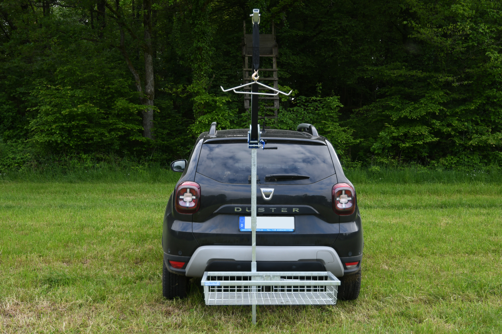 Wildgalgen "Diana", Komplettset zur Montage am Heckträger