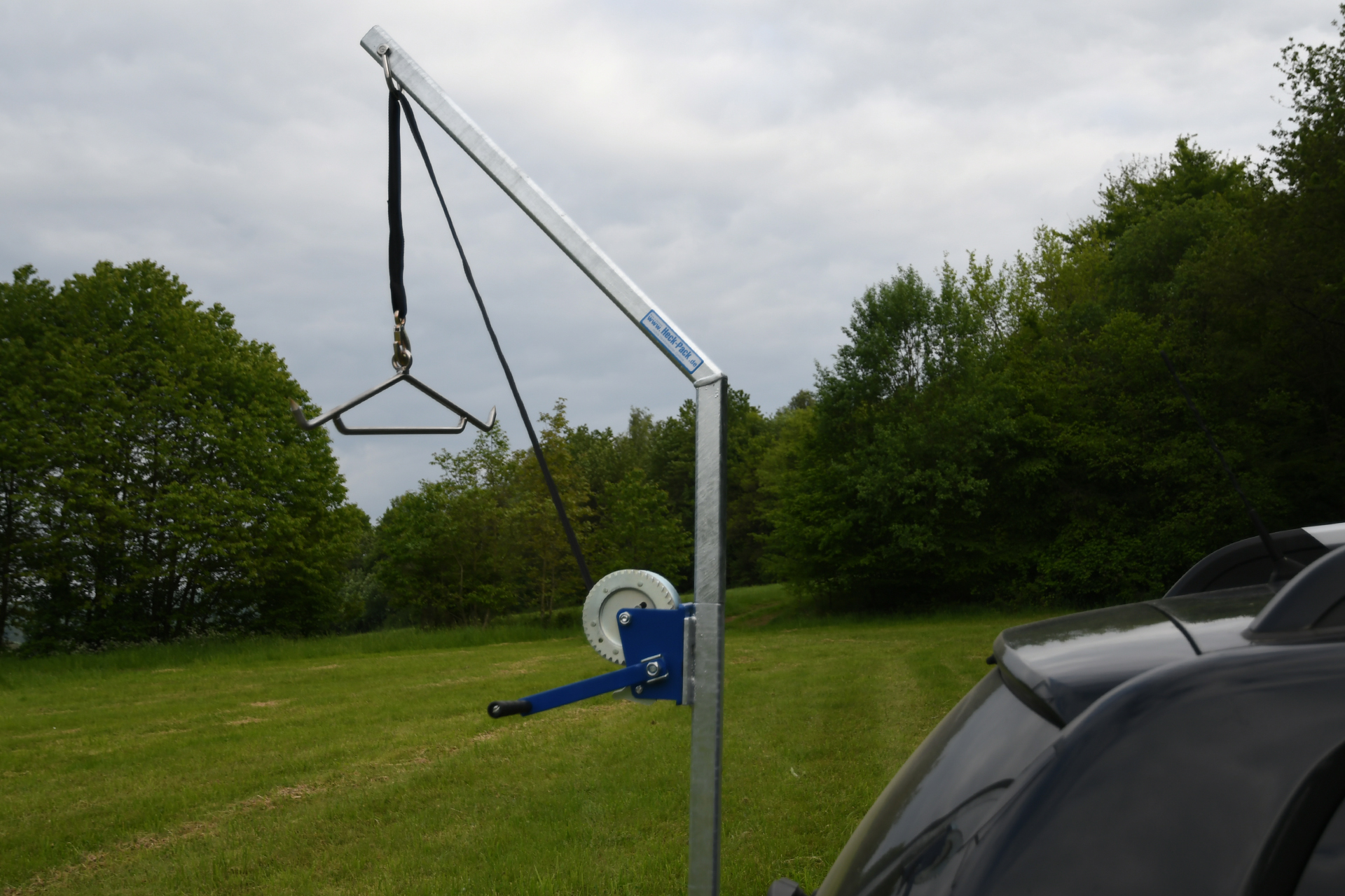 Wildgalgen "Diana", Komplettset zur Montage am Heckträger