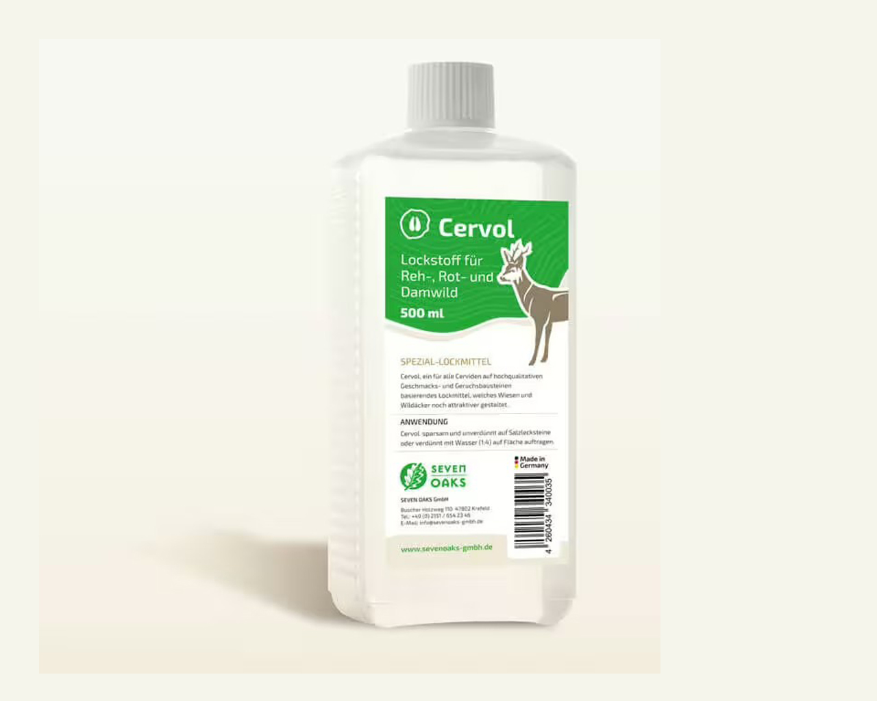 Cervol - Lockmittel für Reh- Rot- und Damwild 500ml